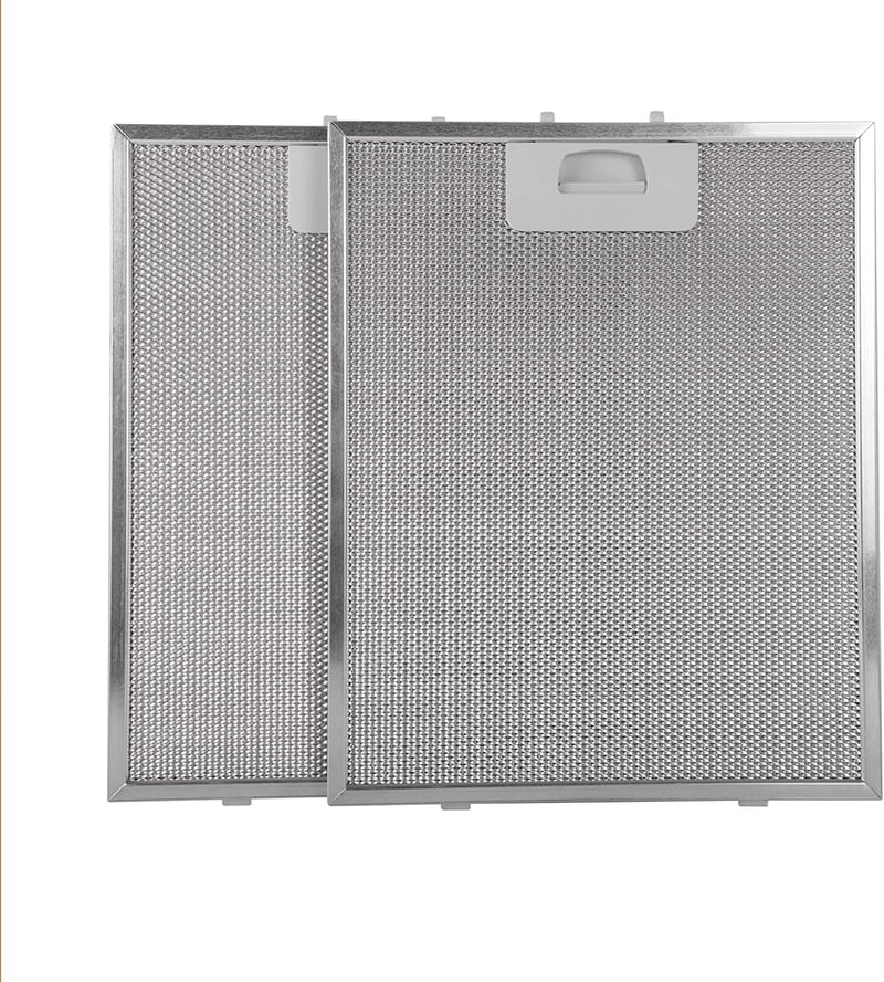Recamania Páraelszívó Szűrő 320x260mm - Alumínium Zsírszűrő Készlet 2db - Univerzális Konyhai Elszívó Filter Csere