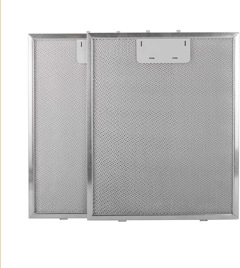 Recamania Páraelszívó Szűrő 320x260mm - Alumínium Zsírszűrő Készlet 2db - Univerzális Konyhai Elszívó Filter Csere