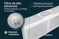 Recamania szárítógép szűrő Bosch Siemens Neff Balay Maxx iQ500 iQ300 652184 4