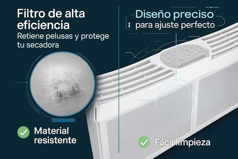 Recamania szárítógép szűrő Bosch Siemens Neff Balay Maxx iQ500 iQ300 652184