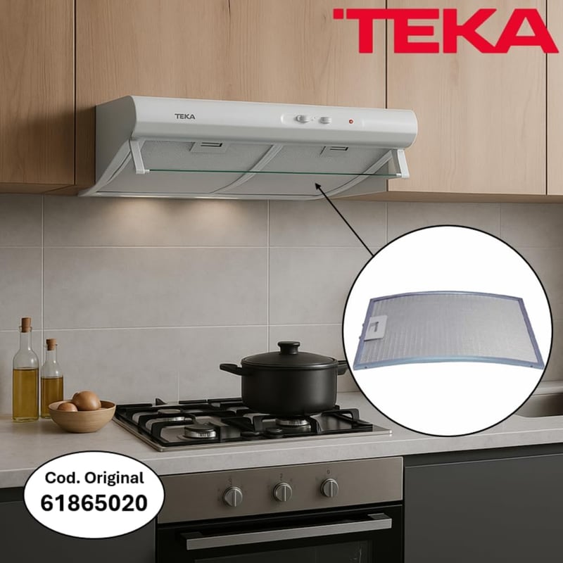 Recamania TEKA C610 C620 fém páraelszívó szűrő 37x28 cm