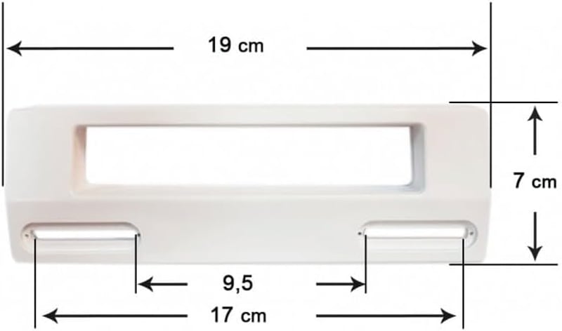 Recamania Univerzális Fehér Hűtőszekrény Ajtófogantyú 19x7cm