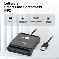 Čítačka občianskych preukazov a kariet poistenca Recbot CIE 3.0, digitálny podpis, kontaktná a bezkontaktná čítačka kariet NFC CIE/CRS/CNS, Windows 7/8/10/11 4
