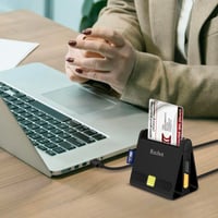 Digitálna čítačka čipových kariet Recbot 4 v 1, čítačka SD, Micro SD, TF, MMC, SIM kariet a kariet poistenca, kompatibilná s Windows 10 a 11 4