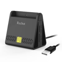 Digitálna čítačka čipových kariet Recbot 4 v 1, čítačka SD, Micro SD, TF, MMC, SIM kariet a kariet poistenca, kompatibilná s Windows 10 a 11 6