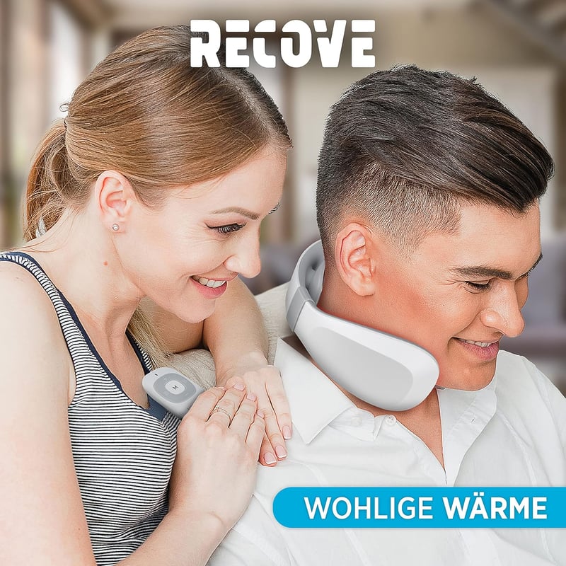 Recove Elektromos Nyakmasszírozó Hőfunkcióval - Shiatsu Masszázs 6 Móddal és 15 Szinttel