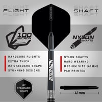 Set de Darts cu Vârf Fix RED DRAGON Pegasus Professional, 80% Tungsten, 21g - Include Fluturași, Tije și Toc 3