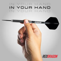 Set de Darts cu Vârf Fix RED DRAGON Pegasus Professional, 80% Tungsten, 21g - Include Fluturași, Tije și Toc 5