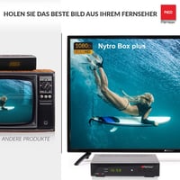 Hybridný prijímač RED OPTICUM 23025 Nytro Box Plus HD DVB-C a DVB-T2 s funkciou nahrávania PVR, HDMI, USB, SCART, Ethernet, LED displej, digitálna káblovka 5
