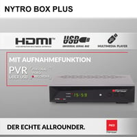 Hybridný prijímač RED OPTICUM 23025 Nytro Box Plus HD DVB-C a DVB-T2 s funkciou nahrávania PVR, HDMI, USB, SCART, Ethernet, LED displej, digitálna káblovka 3