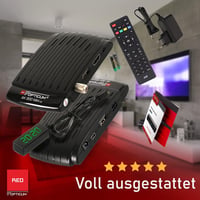 RED OPTICUM AX 300 Mini digitális HD műholdvevő - külső IR szenzor, HDMI, USB, 12V 3