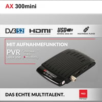 RED OPTICUM AX 300 Mini digitális HD műholdvevő - külső IR szenzor, HDMI, USB, 12V 4