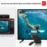 RED OPTICUM AX 300 Mini digitális HD műholdvevő - külső IR szenzor, HDMI, USB, 12V 7