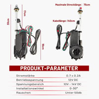 RED WOLF Univerzális 12V elektromos motoros teleszkópos antenna Mercedes Audi Opel Peugeot Ford Honda Nissan 5