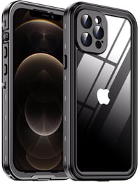 Husă anti-șoc Red2Fire pentru iPhone 12 Pro Max, cu 2 folii de protecție din sticlă securizată pentru ecran și protecție pentru lentila camerei, rezistență la căderi de 3,6 m standard militar, protecție robustă 1