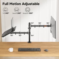 Redbat monitor- és laptoptartó kar 13-32 colos képernyőhöz, VESA 75/100 mm 4