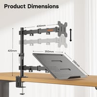 Redbat monitor- és laptoptartó kar 13-32 colos képernyőhöz, VESA 75/100 mm 5