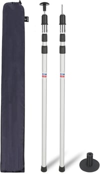 REDCAMP alumínium teleszkópos sátor rudak 230-320 cm, 2 darab, állítható ponyvavázak 1