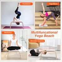 REDCAMP Yoga Fejállás Szék Fa Kerettel és PU Párnázással 8