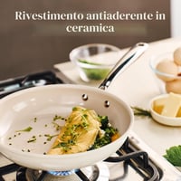 Redchef kerámia tapadásmentes serpenyő szett, 20/24/28 cm, indukcióhoz, PTFE/PFAS/PFOA-mentes - bézs 2