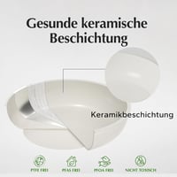 Redchef 5 részes kerámia edénykészlet levehető nyéllel, indukciós, mosogatógépben mosható - 5-pc. beige 3