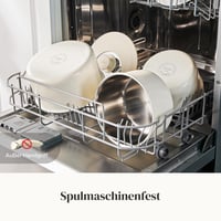 Set de oale Redchef din 5 piese, oțel inoxidabil, cu mâner detașabil, 16/18/20 cm, fără strat antiaderent, capac cu închidere 3 în 1, pentru inducție, rezistent la cuptor 7