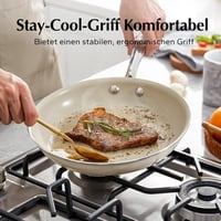 Redchef kerámia bevonatos tapadásmentes serpenyő szett 20/24/28 cm, indukciós, PTFE/PFAS/PFOA-mentes - bézs 7