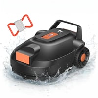 Robotický bazénový vysávač Redkey S200, bezdrôtový, výdrž batérie 180 minút, duálny motor, dvojnásobný sací výkon, automatické parkovanie, do 100 m², oranžový 1