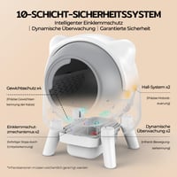 Redkey X1 Öntisztító Elektromos Macska WC 95L, Automatikus Macskatoalett, Szagtalanítás, App Vezérlés, Nagy Kapacitás, Minden Alom Típushoz, Fehér 4