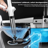 REDKNOT Nyomásos Vákuum Wc Pömpel Gumikupakkal és Kesztyűvel Csatornatakarítás - Weiß 3