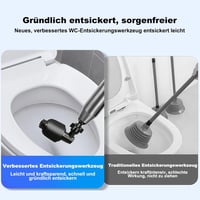 REDKNOT Nyomásos Vákuum Wc Pömpel Gumikupakkal és Kesztyűvel Csatornatakarítás - Weiß 5