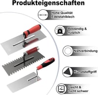 REDKNOT Simító spatula készlet rozsdamentes acél ergonomikus fogantyúval 4