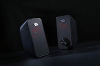 Redragon GS500 Stentor Gamer Hangszóró, 2.0 Csatornás Sztereó PC Hangfal Piros Háttérvilágítással, Kiváló Basszus és Kristálytiszta Hangzás, 2