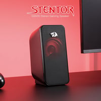 Redragon GS500 Stentor Gamer Hangszóró, 2.0 Csatornás Sztereó PC Hangfal Piros Háttérvilágítással, Kiváló Basszus és Kristálytiszta Hangzás, 8