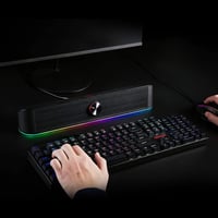 Redragon GS560 Adiemus RGB Asztali Soundbar - 2.0 Csatornás PC Hangszóró Zenével Szinkronizált Fényhatással, Érintésvezérléssel, USB Csatlak 8