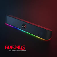 Redragon GS560 Adiemus RGB Asztali Soundbar - 2.0 Csatornás PC Hangszóró Zenével Szinkronizált Fényhatással, Érintésvezérléssel, USB Csatlak 2