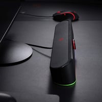 Redragon GS560 Adiemus RGB Asztali Soundbar - 2.0 Csatornás PC Hangszóró Zenével Szinkronizált Fényhatással, Érintésvezérléssel, USB Csatlak 9