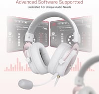 Redragon H510 Zeus 7.1 Surround Gaming Headset Pink-White PC/PS4/Xbox 5