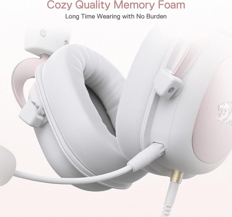 Redragon H510 Zeus 7.1 Surround Gaming Headset Pink-White PC/PS4/Xbox