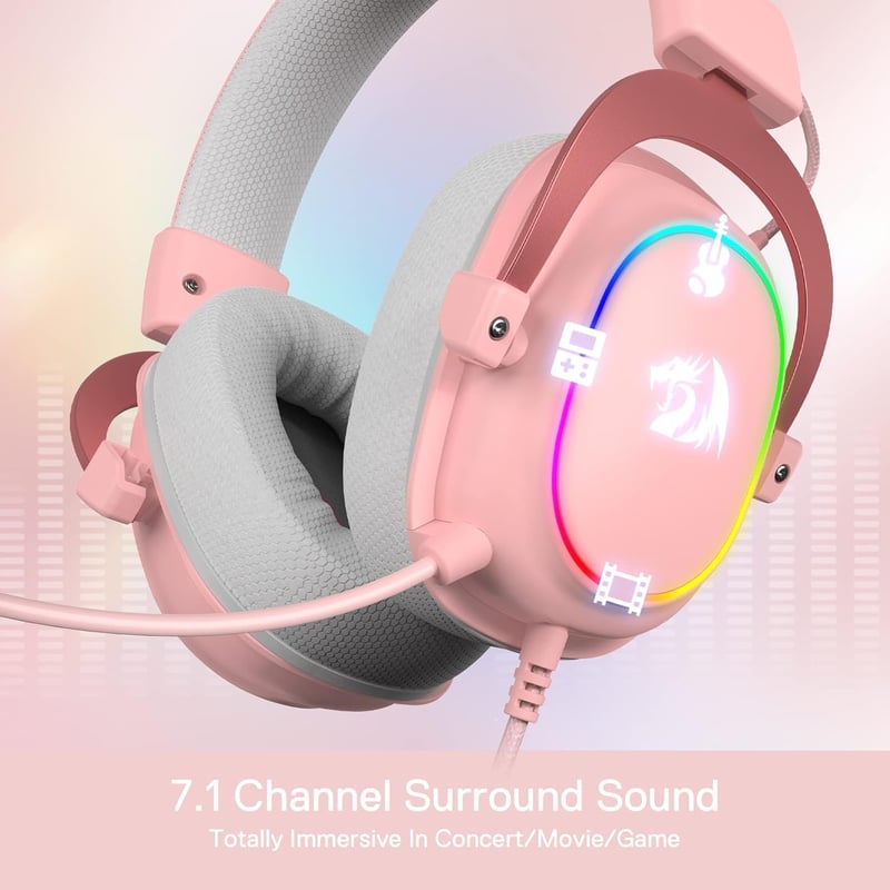 Redragon H510 Zeus 7.1 Surround Gaming Headset RGB Mikrofon PC PS4 Xbox