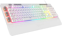 Redragon K512 Shiva fehér gaming billentyűzet RGB LED membrán QWERTY 1