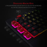 Redragon K512 Shiva RGB Gaming Billentyűzet Membrán Wrist Rest - black 2