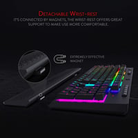 Redragon K512 Shiva RGB Gaming Billentyűzet Membrán Wrist Rest - black 4