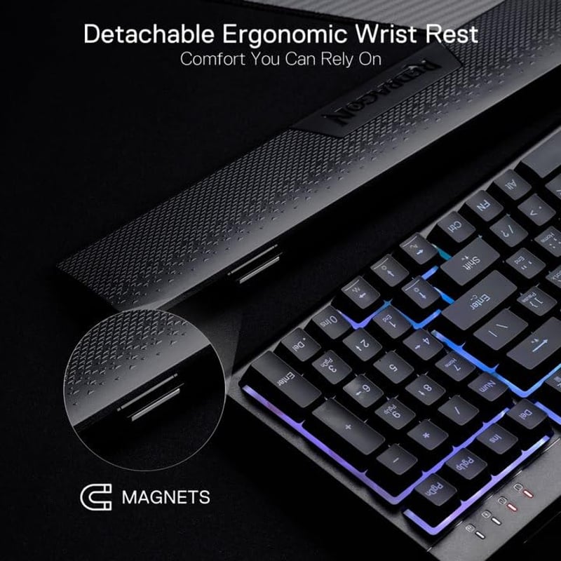 Redragon K515 Shiva RGB Gaming Billentyűzet Mechanikus Érzet 98 Gomb