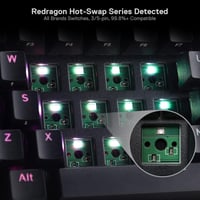 Redragon K530 Pro Draconic 60% Mechanikus Gamer Billentyűzet RGB LED Wireless 9