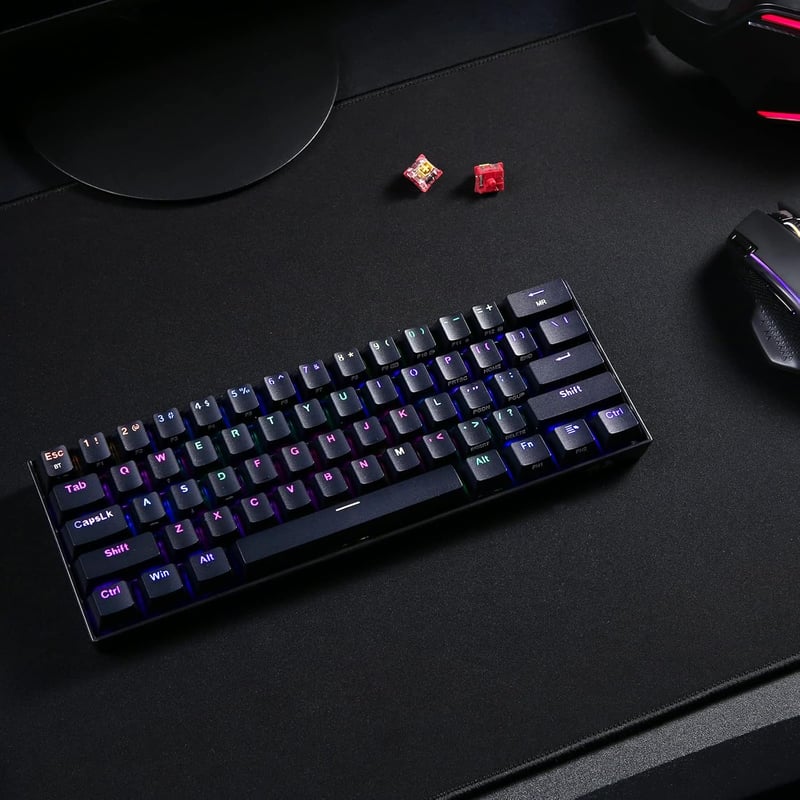 Redragon K530 Pro Draconic 60% Mechanikus Gamer Billentyűzet RGB LED Wireless