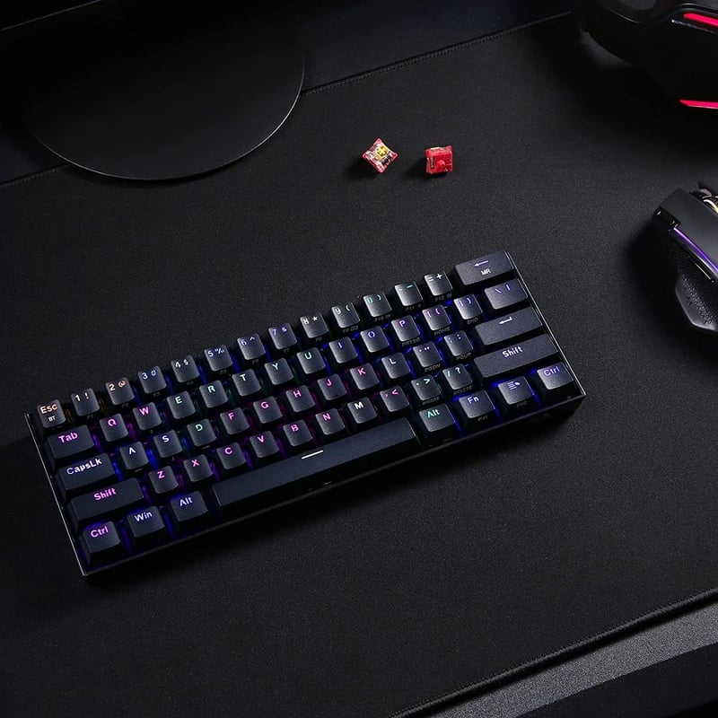 Redragon K530 Pro Draconic 60% mechanikus gaming billentyűzet RGB LED, vezeték nélküli