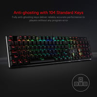 Redragon K556 Mechanikus Gaming Billentyűzet RGB Világítás Piros Switch 2