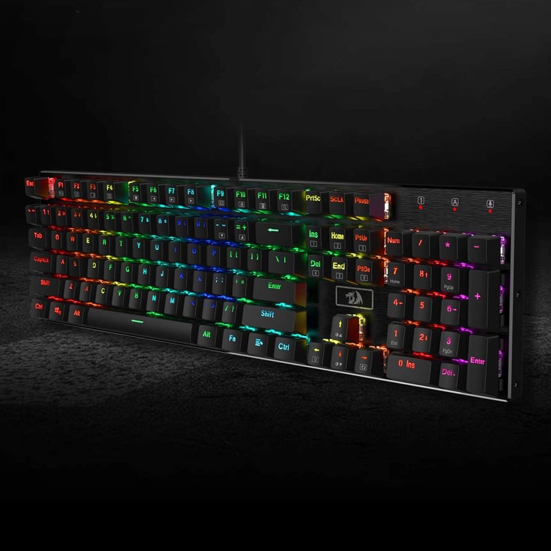 Redragon K556 Mechanikus Gaming Billentyűzet RGB Világítás Piros Switch