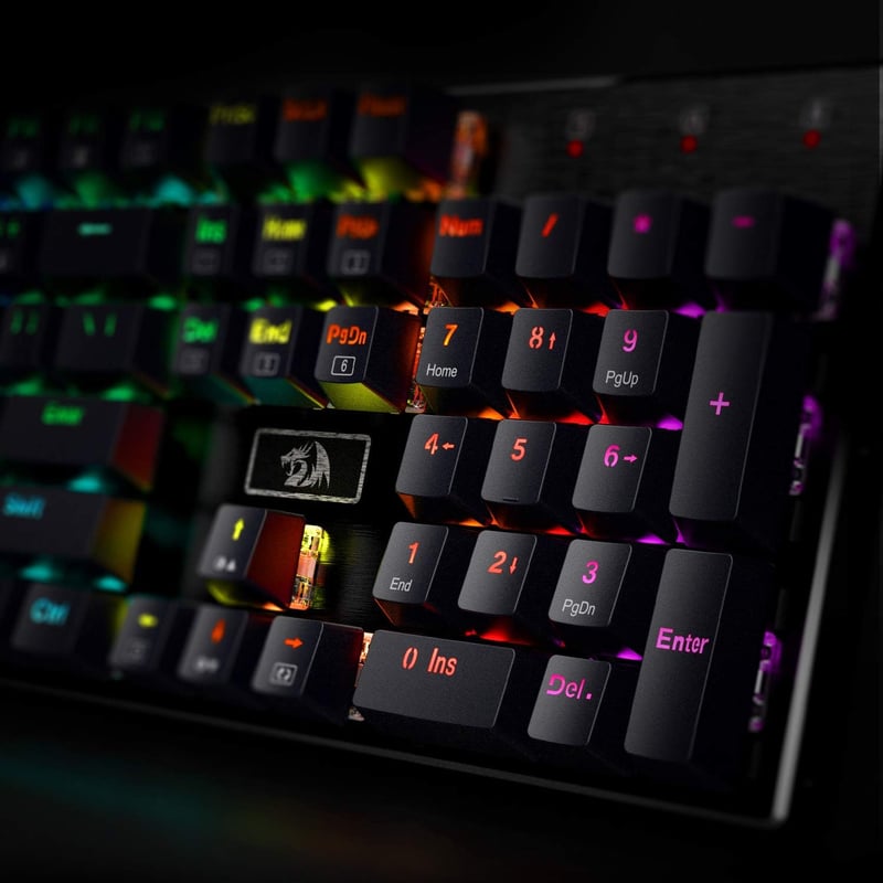 Redragon K556 Mechanikus Gaming Billentyűzet RGB Világítás Piros Switch